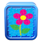 Flower jigsaw puzzles for free icon