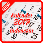 Kalender 2017 Indonesia ไอคอน