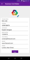 Business Card Maker скриншот 3