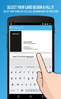 Mobile Business Card Maker syot layar 1