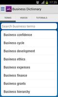 Business Dictionary/Glossary Affiche