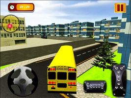 3D sekolah Bis mengemudi bus Simulator kota sekola screenshot 2