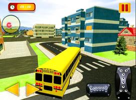 3D sekolah Bis mengemudi bus Simulator kota sekola screenshot 3