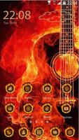 Fire Ring Guitar Theme Poster