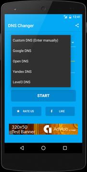 DNS Changer (no root 3G/WiFi) apk screenshot