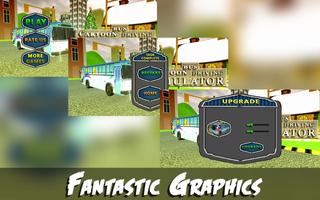 Cartoon Bus Driving Simulator poster