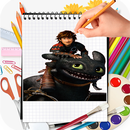 How to Draw How to train Your Dragon Step Esay APK