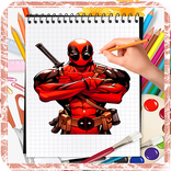 How To Draw DeadPool Step By Step