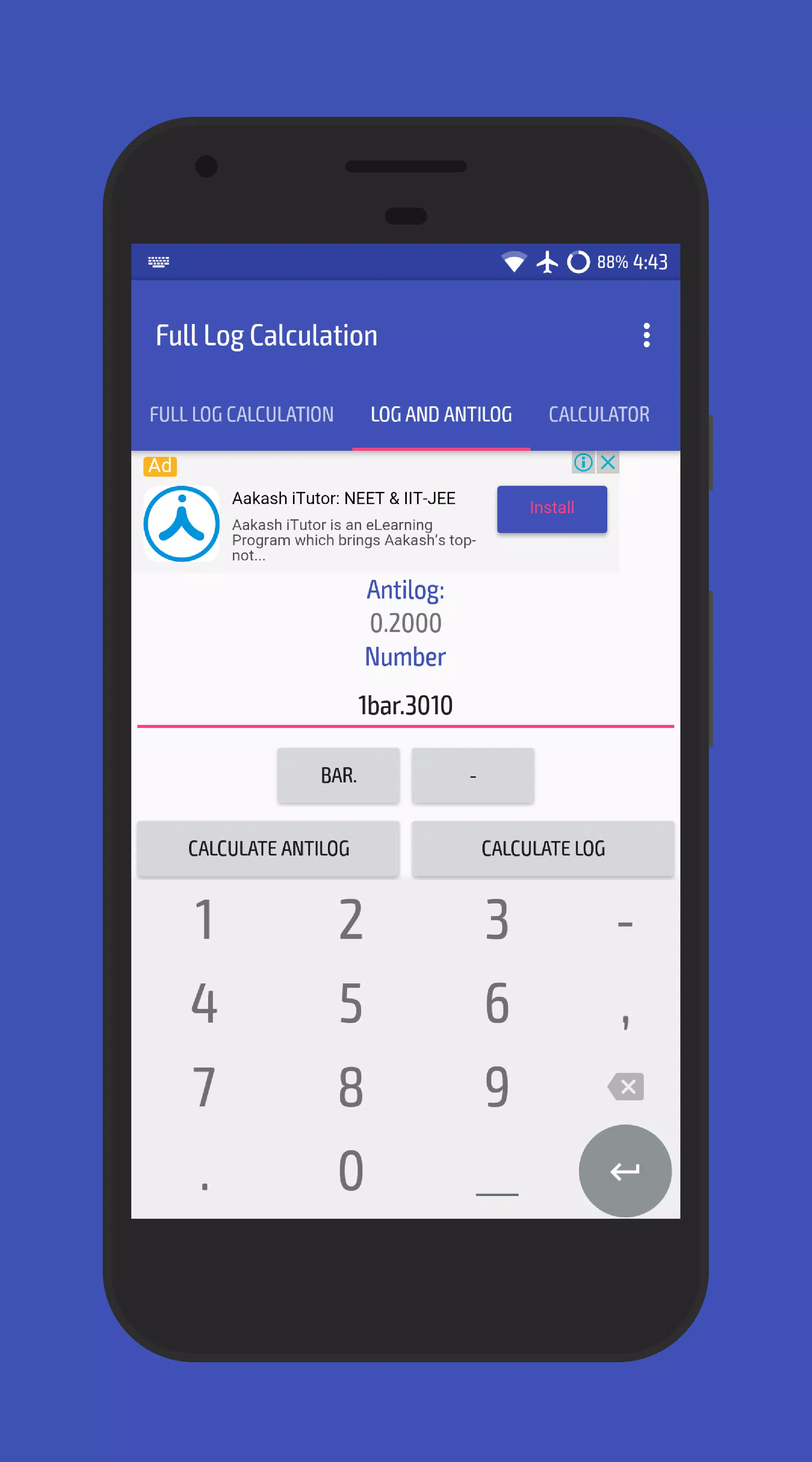 Descarga de APK de LOG y ANTILOG Calculadora para Android