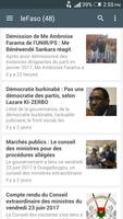 Burkina Faso Actualités capture d'écran 3