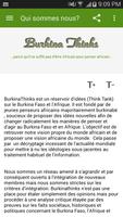 Burkina Thinks captura de pantalla 2