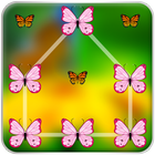 Butterfly Pattern Lock Screen أيقونة