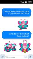 Butterfly Stickers for chat اسکرین شاٹ 3