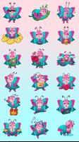 Butterfly Stickers for chat اسکرین شاٹ 1