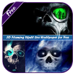 3D Flaming Skull Wallpaper for Free