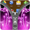 Butterfly Zipper Lock Screen APK