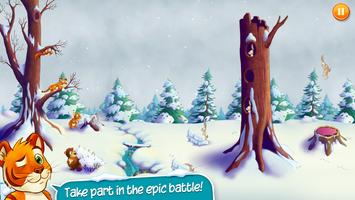 Pato & Friends Snowballfight imagem de tela 1