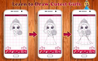 Learn to Draw Cutest Girls पोस्टर
