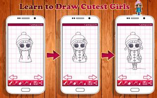 Learn to Draw Cutest Girls Ekran Görüntüsü 2