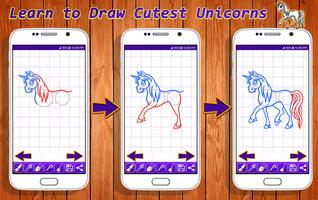 Learn to Draw Cutest Unicorns Affiche