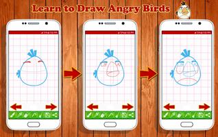 Learn to Draw Angry Bird Characters capture d'écran 3