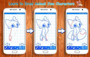 Learn to Draw Animal Jam Characters imagem de tela 3