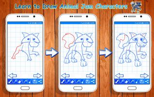 Learn to Draw Animal Jam Characters poster