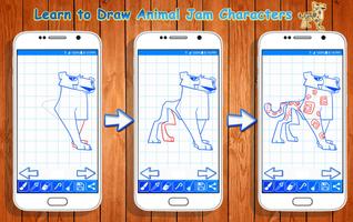 Learn to Draw Animal Jam Characters تصوير الشاشة 1