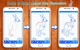 Learn to Draw Animal Jam Characters imagem de tela 2