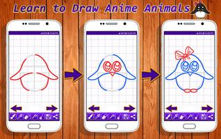 Learn to Draw Anime Animals پوسٹر