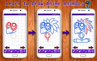 Learn to Draw Anime Animals capture d'écran 1