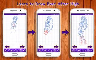 Learn to Draw Ever After High Characters تصوير الشاشة 3