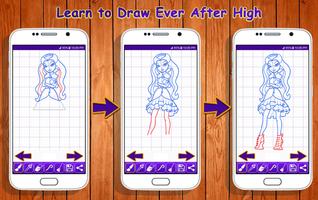 Learn to Draw Ever After High Characters plakat