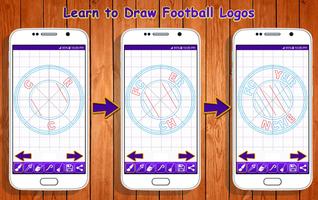Learn to Draw Football Logos capture d'écran 1