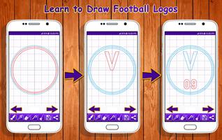 Learn to Draw Football Logos capture d'écran 3