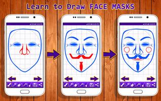 Learn to Draw Face Masks स्क्रीनशॉट 2