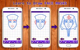 Learn to Draw Face Masks स्क्रीनशॉट 3