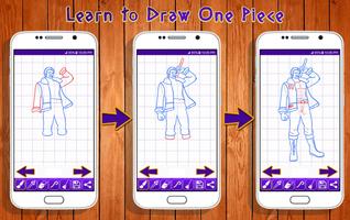 Learn to Draw One Piece Characters ポスター