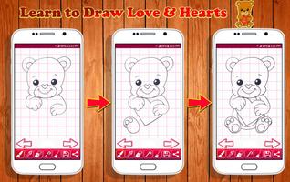 Learn to Draw Love & Hearts capture d'écran 3