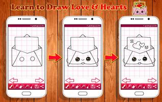 Learn to Draw Love & Hearts captura de pantalla 1