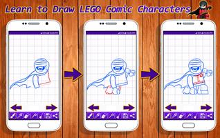 Learn to Draw Lego Comic Characters ảnh chụp màn hình 2