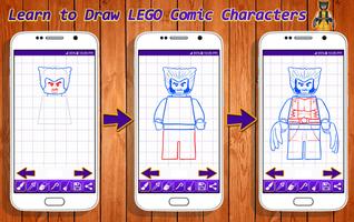 Learn to Draw Lego Comic Characters ảnh chụp màn hình 3