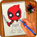 Learn to Draw Cute Little Super Heroes APK