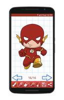 Learn to Draw Cute Little Super Heroes اسکرین شاٹ 3