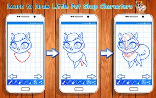 Learn to Draw Little Pet Shop Characters Ekran Görüntüsü 3