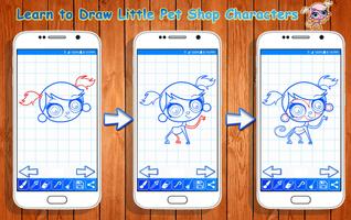 Learn to Draw Little Pet Shop Characters Affiche
