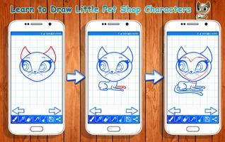 Learn to Draw Little Pet Shop Characters скриншот 1