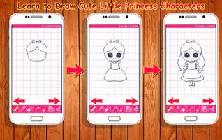 Learn to Draw Little Princess capture d'écran 1