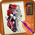 Icona Learn to Draw Monster High Characters