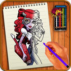 آیکون‌ Learn to Draw Monster High Characters